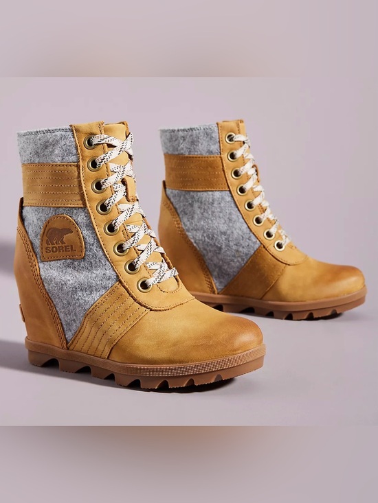 Sorel Womens Lexie Wedge Cold Weather Snow Winter & Snow  Sorel Lexie Wedge Boots
